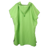 Maxbell Adult Surf Beach Hood Poncho Wetsuit Changing Robe & Changing Mat Green