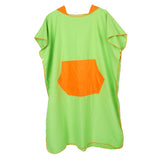 Maxbell Maxbell Surf Beach Poncho Wetsuit Changing Robe & Hood, Pocket, Storage Bag Green