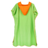 Maxbell Maxbell Surf Beach Poncho Wetsuit Changing Robe & Hood, Pocket, Storage Bag Green