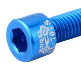 Maxbell 4pcs Road Bicycle Handlebar Stem Screw Aluminum Alloy M5*17MM Bolts Blue - Aladdin Shoppers