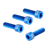 Maxbell 4pcs Road Bicycle Handlebar Stem Screw Aluminum Alloy M5*17MM Bolts Blue - Aladdin Shoppers