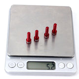 Maxbell 8pcs Road Bicycle Handlebar Stem Screw Aluminum Alloy M5*17MM Bolts Red