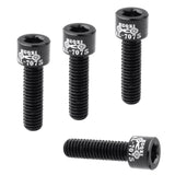 Maxbell Maxbell 4pcs Road Bicycle Handlebar Stem Screw Aluminum Alloy M5*17MM Bolts Black