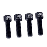 Maxbell 4pcs Road Bicycle Handlebar Stem Screw Aluminum Alloy M5*17MM Bolts Black - Aladdin Shoppers