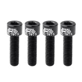 Maxbell 4pcs Road Bicycle Handlebar Stem Screw Aluminum Alloy M5*17MM Bolts Black - Aladdin Shoppers