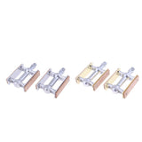 Maxbell Maxbell Vintage Aluminium Wood Fixed Bike Pedal Bearing Flat-Platform Pedals Gold