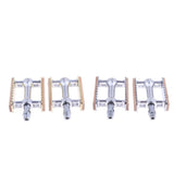 Maxbell Maxbell Vintage Aluminium Wood Fixed Bike Pedal Bearing Flat-Platform Pedals Gold
