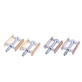 Maxbell Maxbell Vintage Aluminium Wood Fixed Bike Pedal Bearing Flat-Platform Pedals Gold