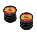 Maxbell 1 Pair National Flag Handlebar End Plugs For Mountain Road Bike Spain - Aladdin Shoppers