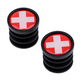 Maxbell 1 Pair National Flag Handlebar End Plugs For Mountain Road Bike Switzerland - Aladdin Shoppers