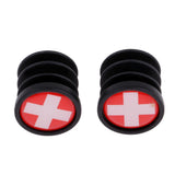 Maxbell 1 Pair National Flag Handlebar End Plugs For Mountain Road Bike Switzerland - Aladdin Shoppers