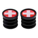 Maxbell 1 Pair National Flag Handlebar End Plugs For Mountain Road Bike Switzerland - Aladdin Shoppers