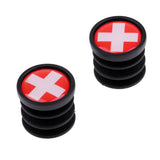 Maxbell 1 Pair National Flag Handlebar End Plugs For Mountain Road Bike Switzerland - Aladdin Shoppers