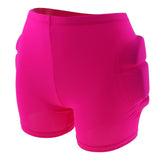 Maxbell 3D Protection Hip EVA Paded Short Pants Protective Gear Guard Fushia S - Aladdin Shoppers