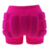 Maxbell 3D Protection Hip EVA Paded Short Pants Protective Gear Guard Fushia S - Aladdin Shoppers