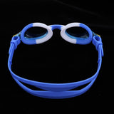 Maxbell Maxbell Silicone Unisex Kids Child Anti-Fog Swimming Goggles Glasses Blue White