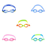 Maxbell Maxbell Silicone Unisex Kids Child Anti-Fog Swimming Goggles Glasses Blue White