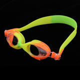 Maxbell Silicone Unisex Kids Child Anti-Fog Swimming Goggles Glasses Yellow Orange - Aladdin Shoppers