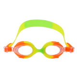 Maxbell Silicone Unisex Kids Child Anti-Fog Swimming Goggles Glasses Yellow Orange - Aladdin Shoppers