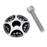 Maxbell Maxbell MTB Mountain Road Bike Bicycle Aluminum Alloy Headset Stem Top Cap Black
