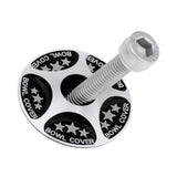 Maxbell Maxbell MTB Mountain Road Bike Bicycle Aluminum Alloy Headset Stem Top Cap Black