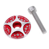 Maxbell Maxbell MTB Mountain Road Bike Bicycle Aluminum Alloy Headset Stem Top Cap Red