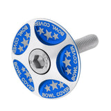 Maxbell Maxbell MTB Mountain Road Bike Bicycle Aluminum Alloy Headset Stem Top Cap Blue