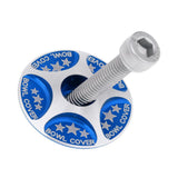 Maxbell Maxbell MTB Mountain Road Bike Bicycle Aluminum Alloy Headset Stem Top Cap Blue