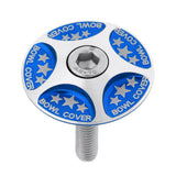 Maxbell Maxbell MTB Mountain Road Bike Bicycle Aluminum Alloy Headset Stem Top Cap Blue
