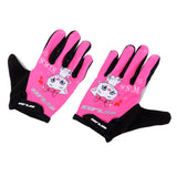 Maxbell Maxbell Kids Cycling Gloves Children Boys Girls Riding Glove Cat   L Long Finger