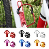 Maxbell 2 Pieces Bike Bicycle Water Bottle Cage Holder Bolt Threaded Screws Black - Aladdin Shoppers