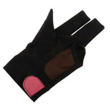 Maxbell Snooker Billiard Cue Glove Pool Open Left Hand Three Finger Glove Black