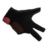 Maxbell Snooker Billiard Cue Glove Pool Open Left Hand Three Finger Glove Black