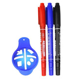 Maxbell Golf Ball Liner Marker Line Drawing Alignment Tool Drawer Stencil Blue - Aladdin Shoppers