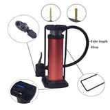 Maxbell Portable Bike Ball Foot Activated Pump Mini Cycle Air Pump Inflator Red