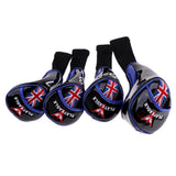 Maxbell 4pcs Long Neck Golf Club Head Cover Wedge Iron Protect Headcover Blue Black - Aladdin Shoppers