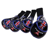 Maxbell 4pcs Long Neck Golf Club Head Cover Wedge Iron Protect Headcover Blue Black - Aladdin Shoppers