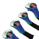 Maxbell Maxbell 4pcs Long Neck Golf Club Head Cover Wedge Iron Protect Headcover White Green