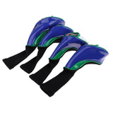 Maxbell Maxbell 4pcs Long Neck Golf Club Head Cover Wedge Iron Protect Headcover White Green