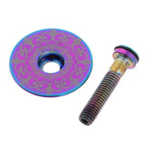 Maxbell RISK Titanium Bike Handle Cover Kit Headset Cover Screw Multicolor-Totem - Aladdin Shoppers