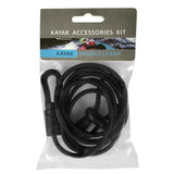 Maxbell 2 Pieces Safety Kayak Paddle Leash Fishing Rod Cord Black