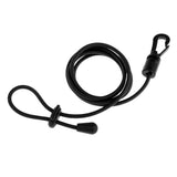 Maxbell 2 Pieces Safety Kayak Paddle Leash Fishing Rod Cord Black