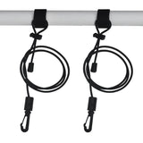 Spray Skirt Kayak Cockpit Deck Cover Sprayskirt and Paddle Leash Rod Lanyard