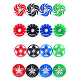 Maxbell Maxbell CNC Bicycle Road Mountain Bike 28.6mm Headset Stem Top Cap Blue Star