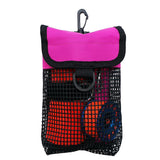 Maxbell Maxbell Scuba Diving Reel & SMB Safety Marker Buoy Holder Carry Mesh Bag Rosy