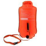 Maxbell High Visibility Inflatable Dry Bag Safety Swim Buoy Tow Float Fluo Orange - Aladdin Shoppers