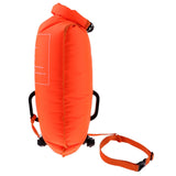 Maxbell High Visibility Inflatable Dry Bag Safety Swim Buoy Tow Float Fluo Orange - Aladdin Shoppers