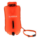 Maxbell High Visibility Inflatable Dry Bag Safety Swim Buoy Tow Float Fluo Orange - Aladdin Shoppers