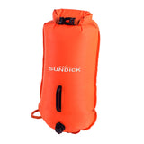 Maxbell High Visibility Inflatable Dry Bag Safety Swim Buoy Tow Float Fluo Orange - Aladdin Shoppers