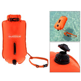 Maxbell High Visibility Inflatable Dry Bag Safety Swim Buoy Tow Float Fluo Orange - Aladdin Shoppers